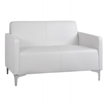 ΚΑΝΑΠΕΣ 2ΘΕΣΙΟΣ NELLIE HM3159.22 ΜΕ ΛΕΥΚΟ PU 113x71x71Υ εκ. 2θέσιος