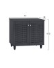 ΠΑΠΟΥΤΣΟΘΗΚΗ-ΝΤΟΥΛΑΠΙ ΞΥΛΙΝΗ CASSIOPE HM2208.10 ΓΚΡΙ 77Χ34Χ67.5εκ.