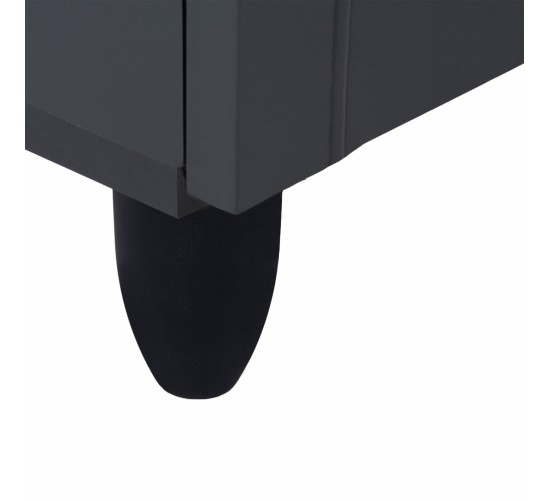 ΠΑΠΟΥΤΣΟΘΗΚΗ-ΝΤΟΥΛΑΠΙ ΞΥΛΙΝΗ CASSIOPE HM2208.10 ΓΚΡΙ 77Χ34Χ67.5εκ.