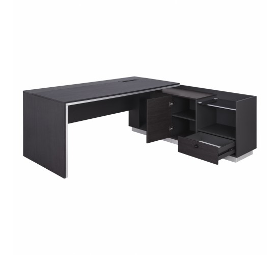 ΓΡΑΦΕΙΟ ΕΠΑΓΓΕΛΜΑΤΙΚΟ ΔΕΞΙΑ ΓΩΝΙΑ ROSEWOOD HM2112R 200X160X76Υ εκ.