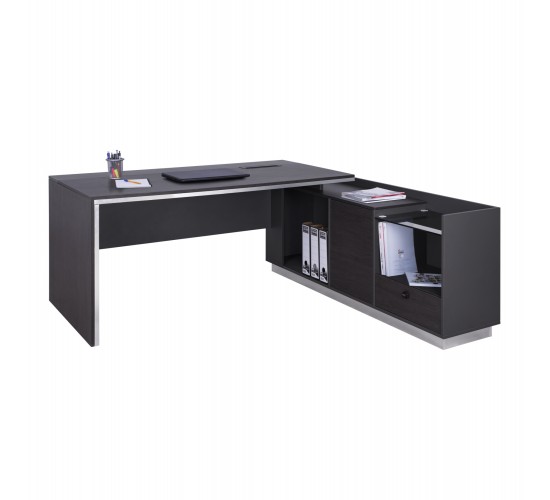 ΓΡΑΦΕΙΟ ΕΠΑΓΓΕΛΜΑΤΙΚΟ ΔΕΞΙΑ ΓΩΝΙΑ ROSEWOOD HM2112R 200X160X76Υ εκ.