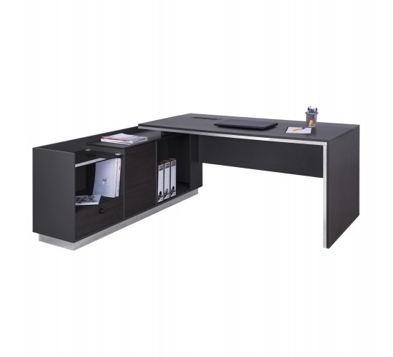 ΓΡΑΦΕΙΟ ΕΠΑΓΓΕΛΜΑΤΙΚΟ ΑΡΙΣΤΕΡΗ ΓΩΝΙΑ ROSEWOOD HM2112L 200X160X76Υ εκ.