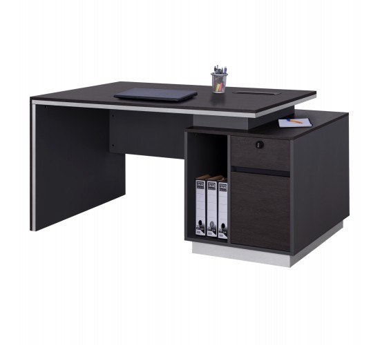 ΓΡΑΦΕΙΟ ΕΠΑΓΓΕΛΜΑΤΙΚΟ ΜΕ ΔΕΞΙΟ ΝΤΟΥΛΑΠΙ ROSEWOOD HM2113R 180X80X76Υ εκ.