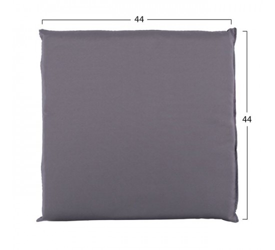 ΜΑΞΙΛΑΡΙ ΥΦΑΣΜΑΤΙΝΟ ΓΚΡΙ 44x44x5,5 εκ. HM5746.10