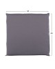 ΜΑΞΙΛΑΡΙ ΥΦΑΣΜΑΤΙΝΟ ΓΚΡΙ 44x44x5,5 εκ. HM5746.10