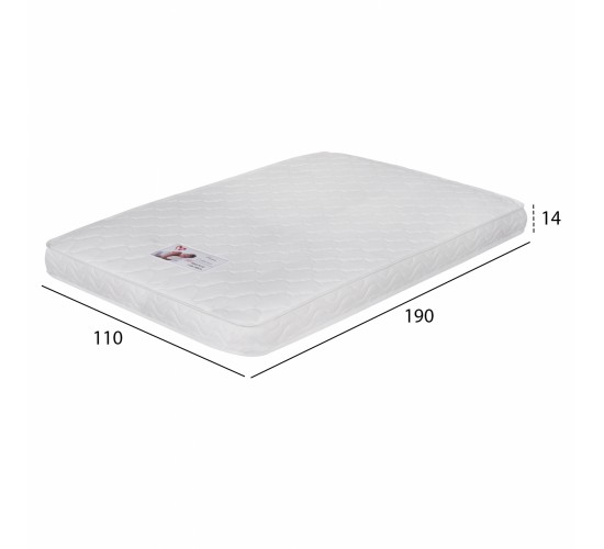 ΣΤΡΩΜΑ ΑΦΡΟΥ ΧΩΡΙΣ ΕΛΑΤΗΡΙΑ JORDY 110X190x15Y-- HM374.02  (ROLL PACKING) ΛΕΥΚΟ Ημίδιπλο
