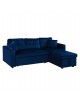 ΚΑΝΑΠΕΣ ΓΩΝΙΑ ΚΡΕΒΑΤΙ WAYNE 224x147x85Υεκ. HM3028.18 ΒΕΛΟΥΔΟ ΜΠΛΕ