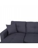 ΚΑΝΑΠΕΣ ΓΩΝΙΑ ΚΡΕΒΑΤΙ WAYNE 224x147x85Υεκ. HM3028.11 ΓΚΡΙ ΥΦΑΣΜΑ