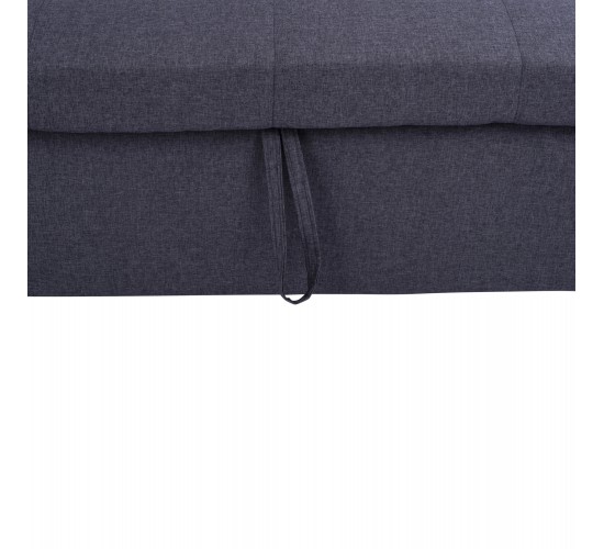 ΚΑΝΑΠΕΣ ΓΩΝΙΑ ΚΡΕΒΑΤΙ WAYNE 224x147x85Υεκ. HM3028.11 ΓΚΡΙ ΥΦΑΣΜΑ