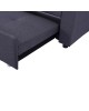 ΚΑΝΑΠΕΣ ΓΩΝΙΑ ΚΡΕΒΑΤΙ WAYNE 224x147x85Υεκ. HM3028.11 ΓΚΡΙ ΥΦΑΣΜΑ