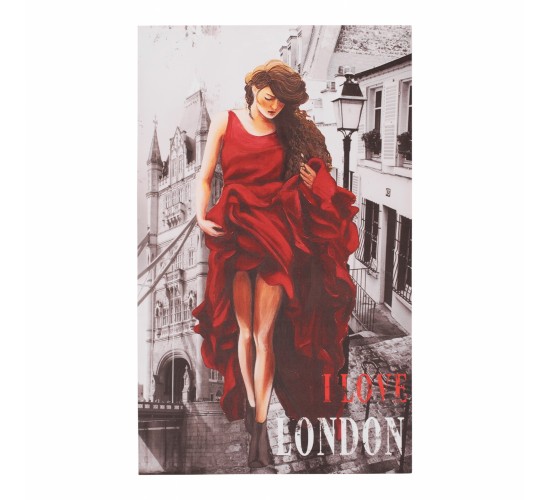 ΠΙΝΑΚΑΣ ΚΑΜΒΑΣ LONDON WOMAN HM7155.05 120X70X2.5 εκ.