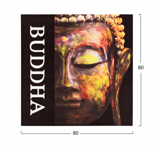 ΠΙΝΑΚΑΣ ΚΑΜΒΑΣ BUDDHA HM7156.01 80X80X2.5 εκ.