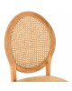 ΚΑΡΕΚΛΑ ΞΥΛΙΝΗ TINSLEY ΜΕ ΟΒΑΛ ΠΛΑΤΗ ΚΑΙ ΠΛΕΞΗ RATTAN ΣΕ ΦΥΣΙΚΗ ΑΠΟΧΡΩΣΗ HM8745.01 45x50x97 εκ.