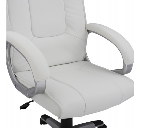 ΚΑΡΕΚΛΑ ΓΡΑΦΕΙΟΥ CHANDER HM1092.02 ΛΕΥΚΗ 63x66x116 εκ.