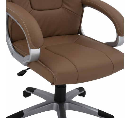 ΚΑΡΕΚΛΑ ΓΡΑΦΕΙΟΥ CHANDER HM1092.09 ΣΕ CAMEL ΑΠΟΧΡΩΣΗ 63x66x116 εκ.
