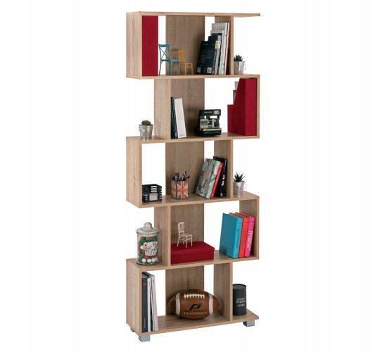 ΒΙΒΛΙΟΘΗΚΗ ΜΕΛΑΜΙΝΗΣ EZIR HM2385.02 SONAMA 70x25x177Υ εκ.