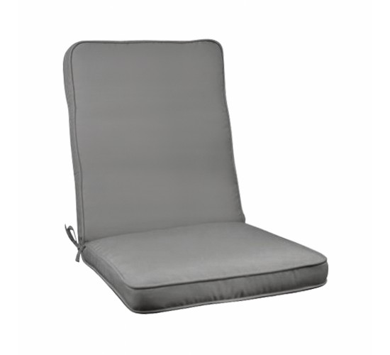 ΜΑΞΙΛΑΡΙ ΚΑΡΕΚΛΑΣ ΜΕ ΠΛΑΤΗ POLYESTER CHIOS ΓΚΡΙ HM11238.10P 117(45 72)X46X6 εκ.