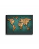 ΠΙΝΑΚΑΣ ΚΑΜΒΑΣ WORLD MAP HM7197.01 100X3X70 εκ.