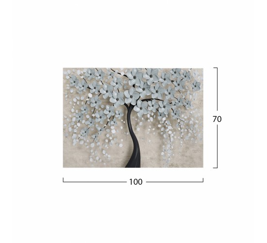 ΠΙΝΑΚΑΣ ΚΑΜΒΑΣ BLOSSOM TREE HM7197.04 100X3X70 εκ.