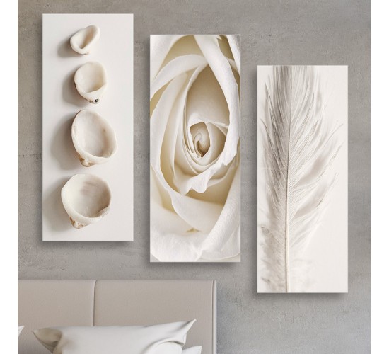 ΠΙΝΑΚΑΣ ΤΡΙΠΤΥΧΟ MDF NATURAL ELEMENTS HM7204.05 60X0,3X50 εκ.