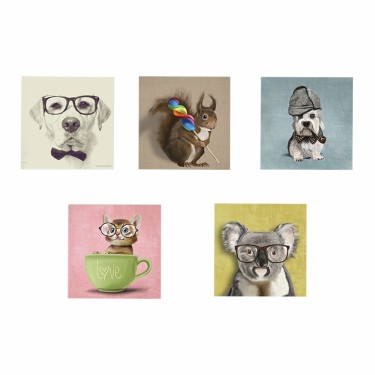 ΠΙΝΑΚΑΣ ΠΕΝΤΑΠΤΥΧΟ MDF CLEVER PETS HM7205.01 75X0,3X15 εκ.