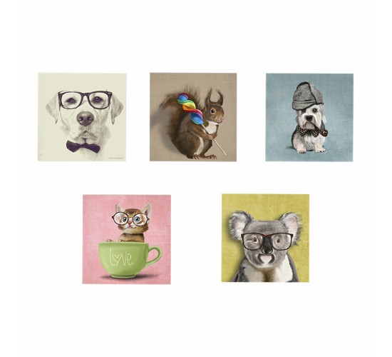 ΠΙΝΑΚΑΣ ΠΕΝΤΑΠΤΥΧΟ MDF CLEVER PETS HM7205.01 75X0,3X15 εκ.