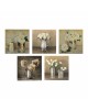 ΠΙΝΑΚΑΣ ΠΕΝΤΑΠΤΥΧΟ MDF ROMANTIC FLOWERS HM7205.02 75X0,3X15 εκ.
