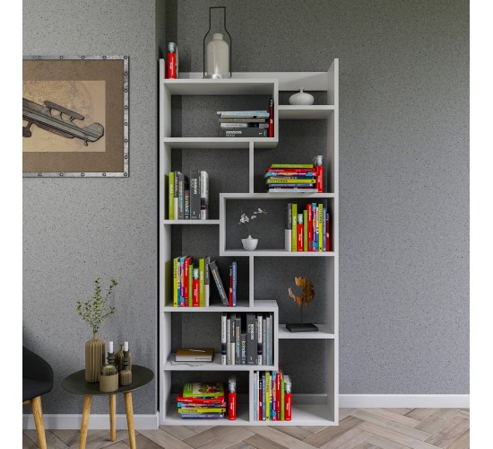 ΒΙΒΛΙΟΘΗΚΗ GRETEL ΛΕΥΚΗ 90x22x182 εκ. HM8865.01