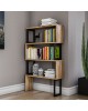 ΒΙΒΛΙΟΘΗΚΗ INGRID ΚΑΡΥΔΙ ΜΕ ΜΑΥΡΟ ΣΚΕΛΕΤΟ HM8867.01 80x22x128 εκ.