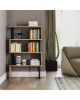 ΒΙΒΛΙΟΘΗΚΗ INGRID ΚΑΡΥΔΙ ΜΕ ΜΑΥΡΟ ΣΚΕΛΕΤΟ HM8867.01 80x22x128 εκ.