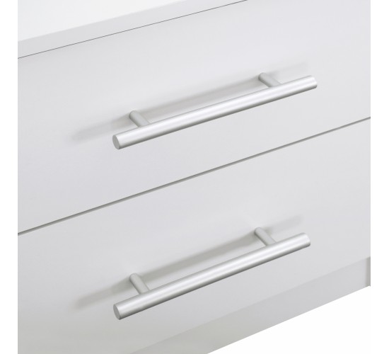 ΚΟΜΟΔΙΝΟ ΜΕΛΑΜΙΝΗΣ CHELSEA HM2220.05 ΛΕΥΚΟ 48x40,5x41,5 εκ.