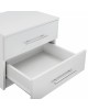 ΚΟΜΟΔΙΝΟ ΜΕΛΑΜΙΝΗΣ CHELSEA HM2220.05 ΛΕΥΚΟ 48x40,5x41,5 εκ.