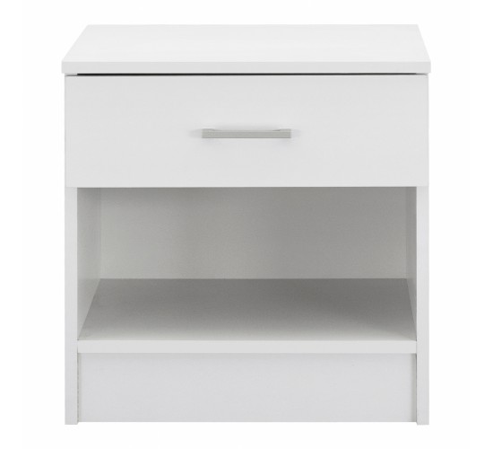 ΚΟΜΟΔΙΝΟ ΜΕ 1 ΣΥΡΤΑΡΙ LANEY ΛΕΥΚΟ HM2345.05 45x35,5x47 εκ.
