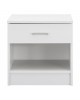 ΚΟΜΟΔΙΝΟ ΜΕ 1 ΣΥΡΤΑΡΙ LANEY ΛΕΥΚΟ HM2345.05 45x35,5x47 εκ.
