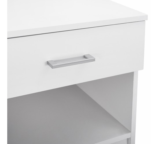 ΚΟΜΟΔΙΝΟ ΜΕ 1 ΣΥΡΤΑΡΙ LANEY ΛΕΥΚΟ HM2345.05 45x35,5x47 εκ.