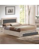 ΚΡΕΒΑΤΙ MELANY HM346.04 ΜΕ 1 ΣΥΡΤΑΡΙ SONOMA-ΣΚΟΥΡΟ ΓΚΡΙ ΓΙΑ ΣΤΡΩΜΑ 90Χ190 εκ. Μονό