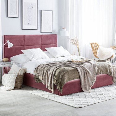 ΚΡΕΒΑΤΙ BRILEY HM583.02 ΒΕΛΟΥΔΟ ΣΑΠΙΟ ΜΗΛΟ ΜΕ ΑΠΟΘΗΚΕΥΤΙΚΟ ΧΩΡΟ 160x200 εκ. Υπέρδιπλο