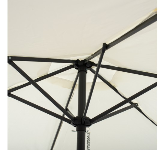 ΟΜΠΡΕΛΑ ΑΛΟΥΜΙΝΙΟΥ Φ250x236 εκ.ΜΕ 6 ΑΚΤΙΝΕΣ KACEN HM6030.02 ΕΚΡΟΥ ΓΚΡΙ