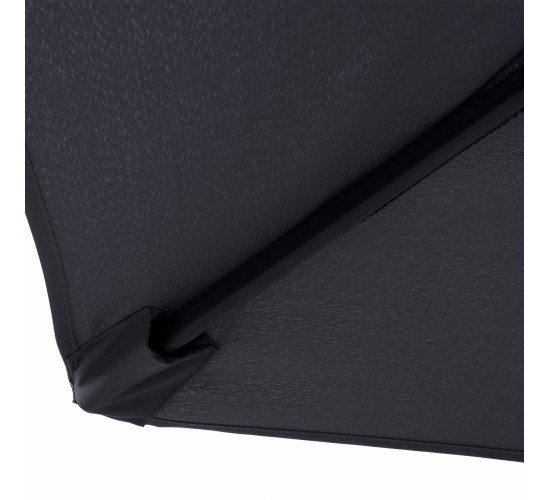 ΟΜΠΡΕΛΑ ΑΛΟΥΜΙΝΙΟΥ KACEN Φ250x236 εκ. ΜΕ 6 ΑΚΤΙΝΕΣ ΓΚΡΙ ΠΑΝΙ HM6030.10