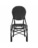 ΚΑΡΕΚΛΑ ΑΛΟΥΜΙΝΙΟΥ BAMBOO LOOK ΜΕ WICKER ΜΑΥΡΟ ΛΕΥΚΟ HM5792.02 46x60x96 εκ.