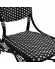 ΚΑΡΕΚΛΑ ΑΛΟΥΜΙΝΙΟΥ BAMBOO LOOK ΜΕ WICKER ΜΑΥΡΟ ΛΕΥΚΟ HM5792.02 46x60x96 εκ.