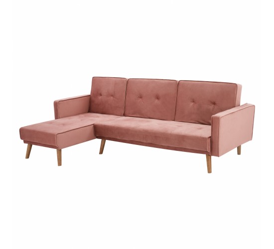 ΚΑΝΑΠΕΣ ΚΡΕΒΑΤΙ ΓΩΝΙΑ ΑΝΑΣΤΡΕΨΙΜΗ TALIA HM3153.02 ΒΕΛΟΥΔΟ ΣΑΠΙΟ ΜΗΛΟ 267x153x85 εκ