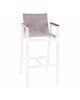 ΣΚΑΜΠΟ ΜΠΑΡ ΑΛΟΥΜΙΝΙΟΥ ΛΕΥΚΟ ΜΕ POLYWOOD 52 x 58 x 108 εκ. HM5790.01