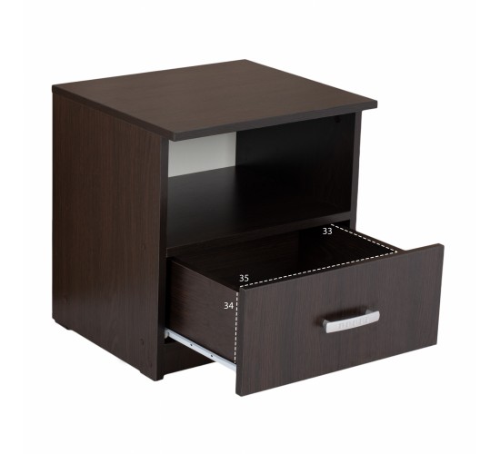 ΚΟΜΟΔΙΝΟ ΜΕ ΣΥΡΤΑΡΙ ADLER WENGE HM2431.02 45X40X48Yεκ.