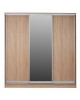 ΝΤΟΥΛΑΠΑ 3ΦΥΛΛΗ ΣΥΡΟΜΕΝΗ ΜΕ ΚΑΘΡΕΠΤΗ SONAMA OAK HM2435  200X60X210Υεκ 3φυλλη