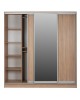 ΝΤΟΥΛΑΠΑ 3ΦΥΛΛΗ ΣΥΡΟΜΕΝΗ ΜΕ ΚΑΘΡΕΠΤΗ SONAMA OAK HM2435  200X60X210Υεκ 3φυλλη