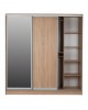 ΝΤΟΥΛΑΠΑ 3ΦΥΛΛΗ ΣΥΡΟΜΕΝΗ ΜΕ ΚΑΘΡΕΠΤΗ SONAMA OAK HM2435  200X60X210Υεκ 3φυλλη