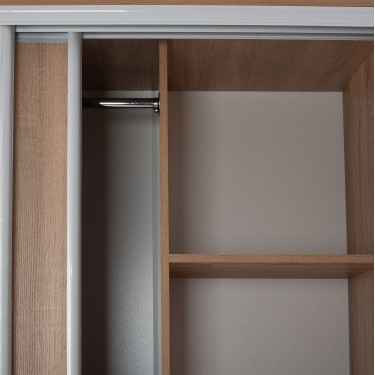 ΝΤΟΥΛΑΠΑ 3ΦΥΛΛΗ ΣΥΡΟΜΕΝΗ ΜΕ ΚΑΘΡΕΠΤΗ SONAMA OAK HM2435  200X60X210Υεκ 3φυλλη