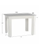 ΤΡΑΠΕΖΙ ΚΟΥΖΙΝΑΣ 110x80x77Υεκ. ΛΕΥΚΟ HM2428.03