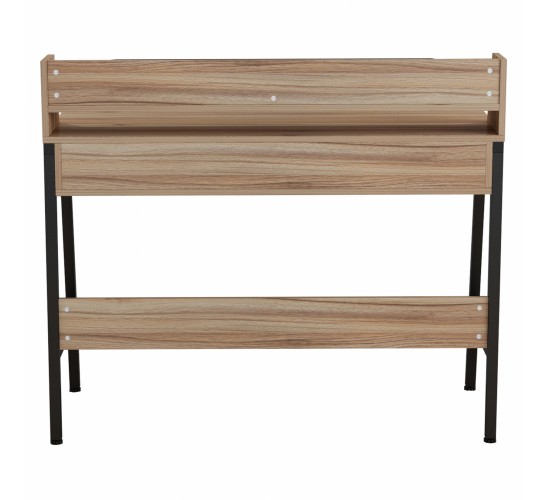 ΓΡΑΦΕΙΟ OLIVIER HM2129.02 ΜΕΛΑΜΙΝΗ ΣΕ ΚΑΡΥΔΙ-ΜΑΥΡΟ-ΜΑΥΡΟΣ ΜΕΤΑΛΛΙΚΟΣ ΣΚΕΛΕΤΟΣ 104x48x89Υεκ